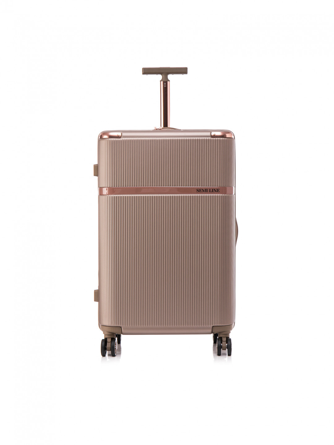 Semi Line Velký kufr T5946-4 Hnědá